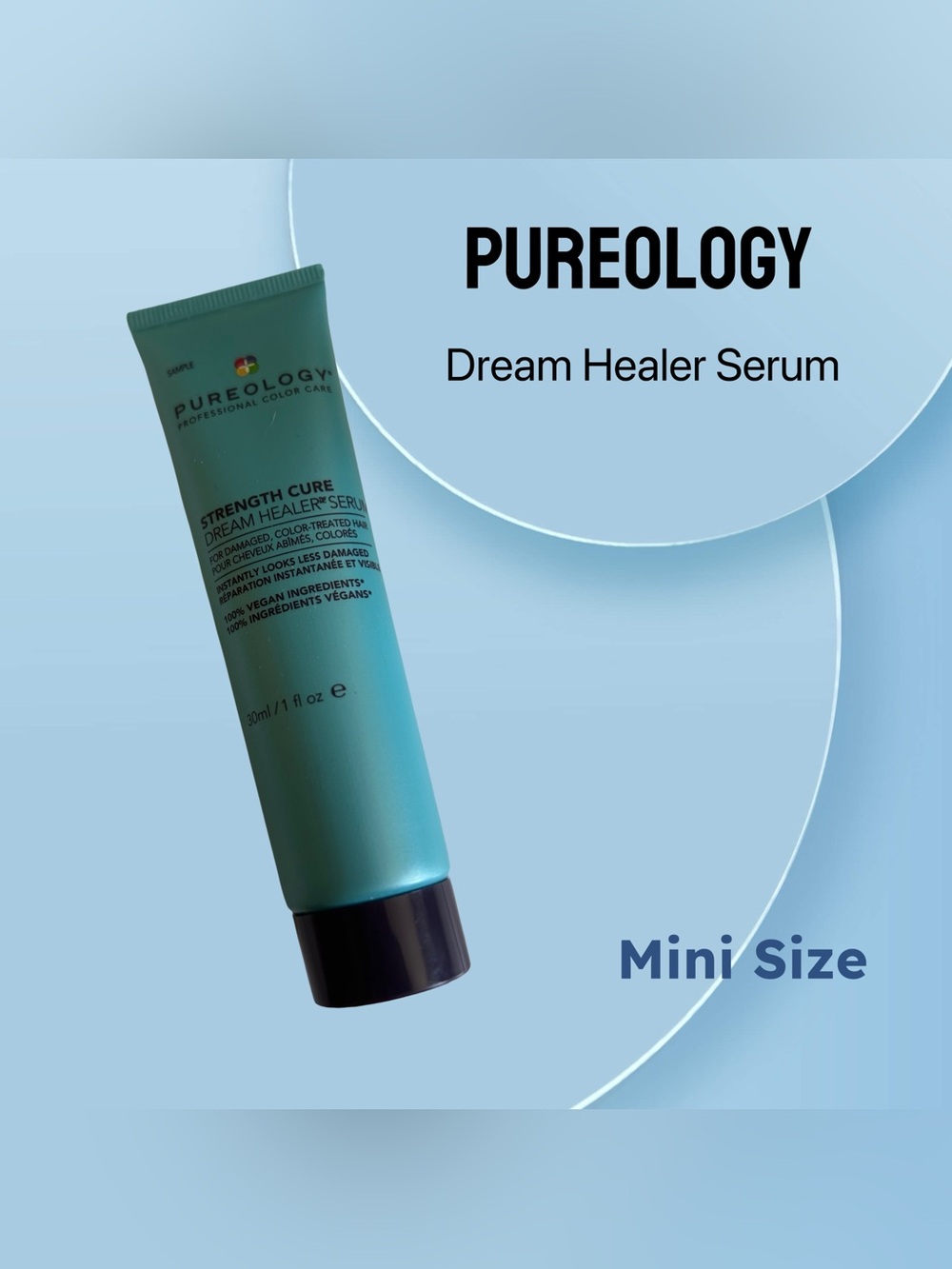 🇺🇸🆕NWOB PUREOLOGY | MINI | Frizz Damaged hair Strength Cure Dream Healer Serum